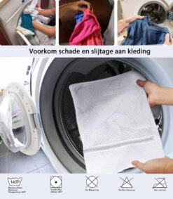 ForDig Wasnet Waszakjes (5 Stuks) Voor Lingerie En Fijne Was - Geschikt Voor Wasmachine - Met Rits - Wit -Schoonmaakmiddelen Korting 1047x1200