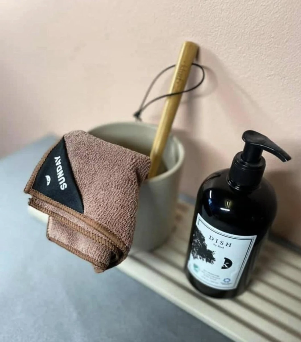 Klud Klud Vaatdoek Set - 7 Dagen - Mauve 4 Klud Klud Vaatdoek Set - 7 Dagen - Mauve - Afbeelding 4