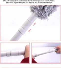 Plumeau/met Telescoopsteel/uitschuifbaar/microvezel Buigbare Borstelkop/9 X 126cm Max-lengte179cm -Schoonmaakmiddelen Korting 1076x1200 2