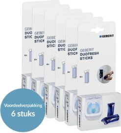 Geberit DuoFresh Sticks - 48 Stuks - Voordeelverpakking - Toilet/WC Blokjes Inbouwreservoir -Schoonmaakmiddelen Korting 1091x1200 1