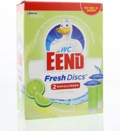 WC Eend Fresh Discs Navul Duo Lime 72 Ml -Schoonmaakmiddelen Korting 1096x1200 1