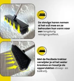 Schrobbezem Zwart Luiwagen Met Steel 120cm - Tuinbezem Straatbezem - Schoonmaak Schrobber Kunststof Harde Bezem - Schrobborstel En Schuurborstel -Schoonmaakmiddelen Korting 1104x1200 2