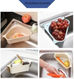 Cless - Gootsteenzeef – Grijs Zeef – Gootsteen Afvalbakje – Opvangbakje – Spoelbak – Afdruipbakje -Schoonmaakmiddelen Korting 1119x1200 3