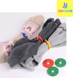 Sokhero - Sokken Waszak Cadeau - Wassen Sok Organiser - Wasmachine Sock Clips Wasnet - Ideale Praktische Knijpers Waslijn - Drogen Huishouden Wasknijpers - (15 Stuks 5 Kleuren Voor Sokken) -Schoonmaakmiddelen Korting 1123x1200