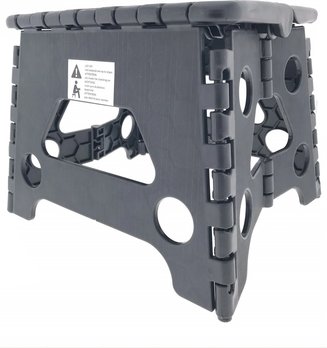 Opvouwbare Kruk - Keukentrap - Zwart 5 Opvouwbare Kruk - Keukentrap - Zwart - Afbeelding 5