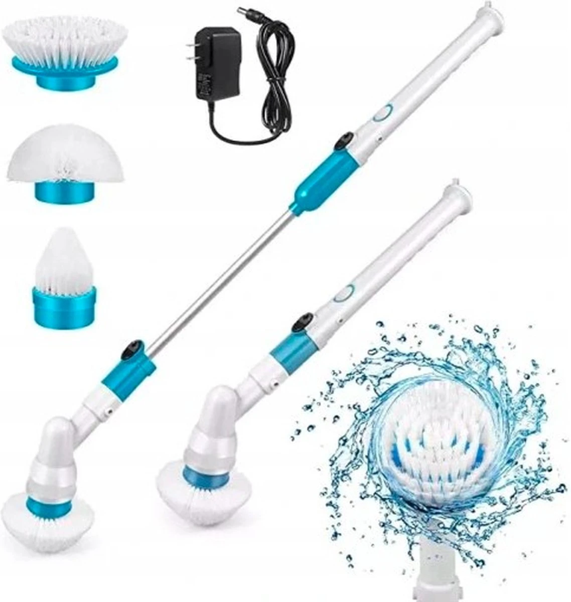 Merkloos Elektrische Schoonmaakborstel - Draadloos - 3 Opzetstukken - Oplaadbaar - Schrobber - Poetsmachine - Schoonmaak Middelen - Schoonmaak Borstel - Schrobborstel - Badkamer / Keuken - Poetsmachine - Polijstmachine - Reinigingsborstel 1 Merkloos Elektrische Schoonmaakborstel - Draadloos - 3 Opzetstukken - Oplaadbaar - Schrobber - Poetsmachine - Schoonmaak Middelen - Schoonmaak Borstel - Schrobborstel - Badkamer / Keuken - Poetsmachine - Polijstmachine - Reinigingsborstel