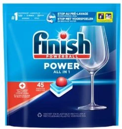 Finish Power All In 1 Regular Vaatwastabletten - 45 Stuks