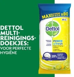 Dettol - 320 Schoonmaakdoekjes Power & Fresh - Citrus 2x80 - Oceanfris 2x80 18 Dettol - 320 Schoonmaakdoekjes Power & Fresh - Citrus 2x80 - Oceanfris 2x80 -Schoonmaakmiddelen Korting 1147x1200 11