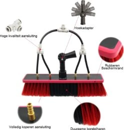 Kibani Telescoop Borstel 6m - Telescoopsteel Ramenwassen - Telescoopsteel Met Borstel - Telescoopsteel - Telescoopsteel Met Waterdoorvoer - Ramenwassen - Raamwisser Met Telescoopsteel - Telescoopstelen -Schoonmaakmiddelen Korting 1147x1200 6