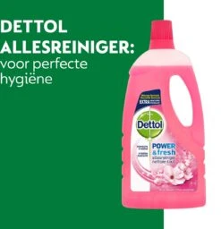 Dettol - Power & Fresh - Allesreiniger - Kersenbloesem - 8 X 1 Liter -Schoonmaakmiddelen Korting 1157x1200 2
