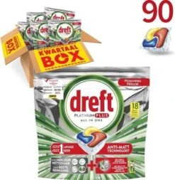 Dreft Platinum Plus Citroen - Voordeelverpakking 5x18 Stuks - Wasmiddel Capsules -Schoonmaakmiddelen Korting 1170x1200 2