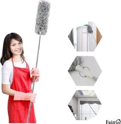 Fain® Plumeau Met Telescoopsteel – Grijs – 80 Tot 240 Cm - Uitschuifbaar – Wasbaar - Flexibel 360° Draaibaar – Duster - Microvezel Ragebol 19 Fain® Plumeau Met Telescoopsteel – Grijs – 80 Tot 240 Cm - Uitschuifbaar – Wasbaar - Flexibel 360° Draaibaar – Duster - Microvezel Ragebol -Schoonmaakmiddelen Korting 1171x1200 3