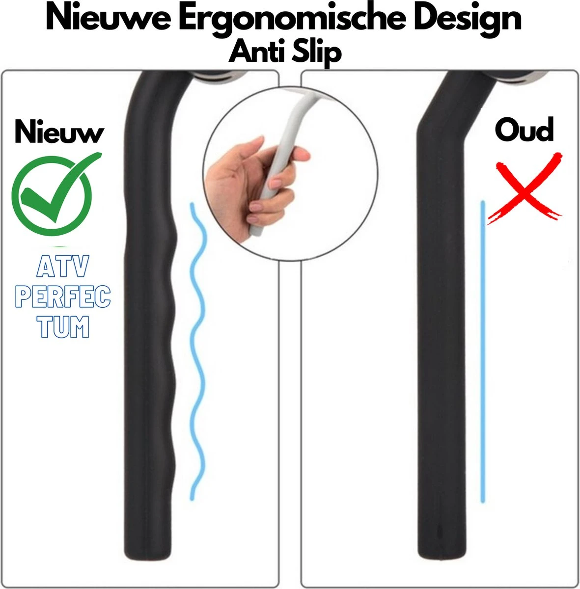 ATV PERFECTUM Douchewisser Zwart Met Ophangsysteem - Raamwisser- Trekker Douche - Silicone - 21cm X 16cm - Badkamer Accessoires - Douchewisser 2 ATV PERFECTUM Douchewisser Zwart Met Ophangsysteem - Raamwisser- Trekker Douche - Silicone - 21cm X 16cm - Badkamer Accessoires - Douchewisser - Afbeelding 2
