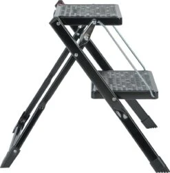 Huishoudtrap Opstapje Handy Zwart 2 Treden -Schoonmaakmiddelen Korting 1182x1200 1