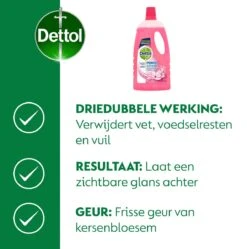 Dettol - Power & Fresh - Allesreiniger - Kersenbloesem - 8 X 1 Liter -Schoonmaakmiddelen Korting 1189x1200 2