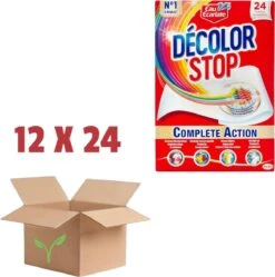 Schoonmaakmiddelen Korting 41 Eau Ecarlate/Dylon Decolor Stop Doekjes Voor In De Wasmachine Voordeelverpakking 12 X 24 Doekjes