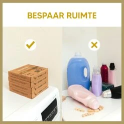Wasmiddeldoekjes - Ongeparfumeerd Wasstrips 128 Wasbeurten – Wasmiddel Wasdoekjes - Natuurlijke Wasverzachter – Vegan – Zero Waste -Schoonmaakmiddelen Korting 1194x1200 1