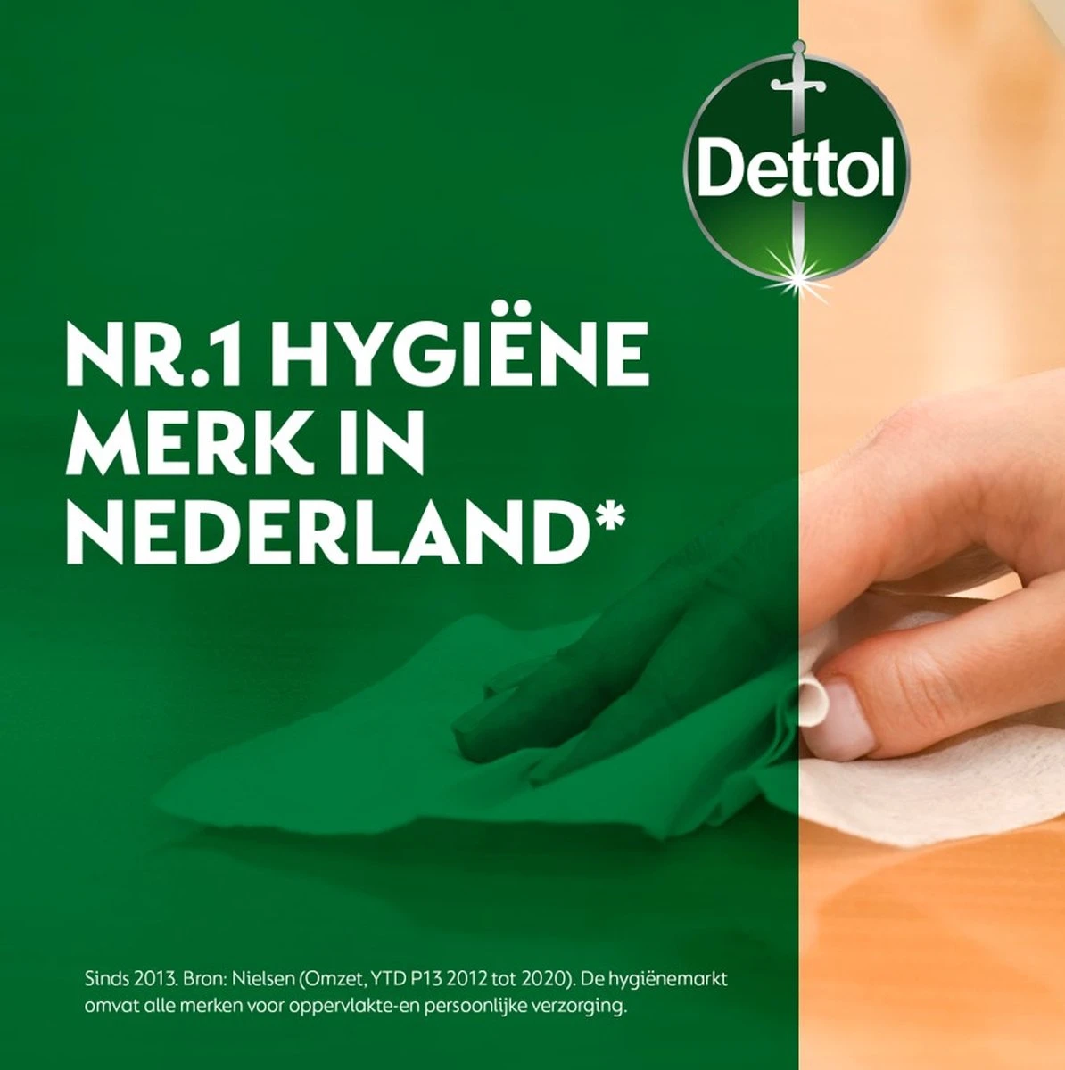 Dettol - 320 Schoonmaakdoekjes Power & Fresh - Citrus 2x80 - Oceanfris 2x80 6 Dettol - 320 Schoonmaakdoekjes Power & Fresh - Citrus 2x80 - Oceanfris 2x80 - Afbeelding 6