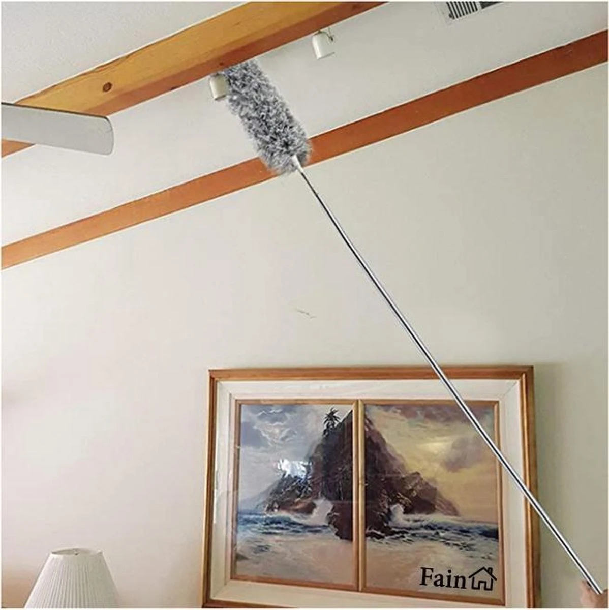 Fain® Plumeau Met Telescoopsteel – Grijs – 80 Tot 240 Cm - Uitschuifbaar – Wasbaar - Flexibel 360° Draaibaar – Duster - Microvezel Ragebol 4 Fain® Plumeau Met Telescoopsteel – Grijs – 80 Tot 240 Cm - Uitschuifbaar – Wasbaar - Flexibel 360° Draaibaar – Duster - Microvezel Ragebol - Afbeelding 4