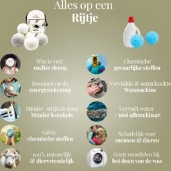 Goodlifehacks Originele XL 6 Stuks Drogerballen - Wasbollen - Wasverzachter - Zero Waste Dryerballs - Duurzaam - Herbruikbare Droogballen - Wit & Grijs - Energie Besparen -Schoonmaakmiddelen Korting 1198x1200 9