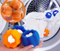 Merkloos Wasbol - Kat - Haarverwijderaar Voor Huisdieren - Haarverwijderaar - Wasbollen Voor Wasmachine - Wasbollen - 6 Stuks - Drogerballen. -Schoonmaakmiddelen Korting 1200x1027