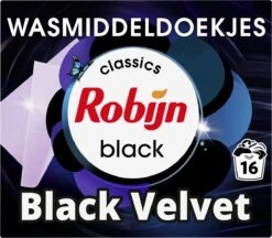 Schoonmaakmiddelen Korting 29 Robijn Classics Black Velvet Wasmiddeldoekjes 16 Wasstrips