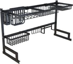 Sens Design Afwasrek Zwart - Afdruiprek - 82,5 Cm - RVS -Schoonmaakmiddelen Korting 1200x1054 6