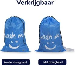 Wonair - Waszakken Voor Wasgoed - 60x90cm - Hemelsblauw - Met Trekkoord -Schoonmaakmiddelen Korting 1200x1055 2