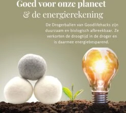 Goodlifehacks Originele XL 6 Stuks Drogerballen - Wasbollen - Wasverzachter - Zero Waste Dryerballs - Duurzaam - Herbruikbare Droogballen - Wit & Grijs - Energie Besparen -Schoonmaakmiddelen Korting 1200x1080