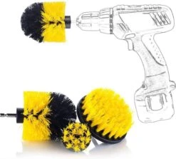 Merkloos 3 Delige Borstelset Voor Boormachine, Opzetstuk Voor Boormachine, Reinigingsborstels, Boorborstels -Schoonmaakmiddelen Korting 1200x1083 2