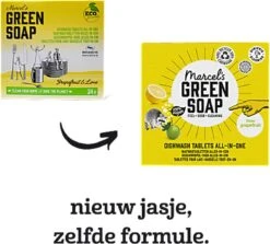 Marcel's Green Soap Vaatwastabletten Grapefruit & Limoen - 25 Stuks -Schoonmaakmiddelen Korting 1200x1085 3