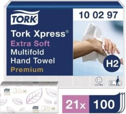 Tork Handdoekpapier Intervouw Super-soft 2-laags 2100 Vel -Schoonmaakmiddelen Korting 1200x1088 4