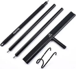 MAYMS® Vloerwisser Badkamer - Vloertrekker - Vloertrekker Met Steel - Floor Wiper - Aftrekker - RVS - Zwart - Design - Wisser - Vloerwisser Douche -Schoonmaakmiddelen Korting 1200x1091 3