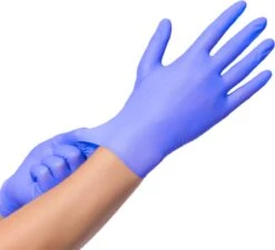 IVROU® Nitril Handschoenen - 100 Stuks Wegwerp Handschoenen - Poeder Vrij, Latex Vrij - Maat: M - Violet Blauw -Schoonmaakmiddelen Korting 1200x1093 1