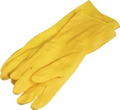 Multy Luxe Huishoudhandschoenen Maat M - Natuurlatex Met Katoenen Vlokvoering - Anti Slip - Rubberen Handschoenen - Waterdicht - Natuurlijk Latex - Maat M -Schoonmaakmiddelen Korting 1200x1096