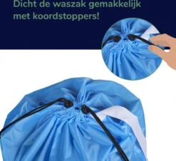 Wonair - Grote Waszak - 60x90cm - Hemelsblauw - Met Trekkoord En Draagband -Schoonmaakmiddelen Korting 1200x1097 3