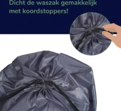 Wonair - Grote Waszak - Wash Me - Wastas - 60x90cm - Grijs - Met Trekkoord -Schoonmaakmiddelen Korting 1200x1097 5