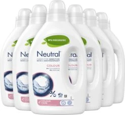 Neutral Vloeibaar Wasmiddel Kleur - 6 X 20 Wasbeurten - Voordeelverpakking -Schoonmaakmiddelen Korting 1200x1108