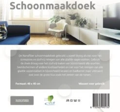 Ballista Raamdoeken Grijs Origineel 1 Droogdoek 40 X 60 Met Nanofiber 40 X 40 Cm Klasse 1 -Schoonmaakmiddelen Korting 1200x1122 3