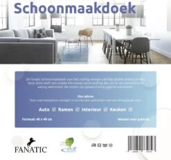 Merkloos Clean Dry Ramenset Raamdoeken Origineel 45 X 60 Blauw/Geel -Schoonmaakmiddelen Korting 1200x1122 4