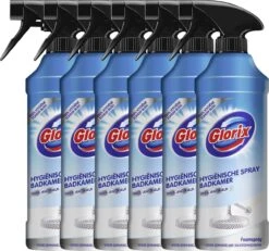 Glorix Hygiënische Badkamer Foamspray - 6 X 500 Ml - Voordeelverpakking -Schoonmaakmiddelen Korting 1200x1124 4