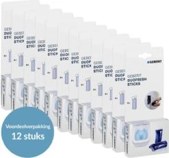 Geberit DuoFresh Sticks - 96 Stuks - Voordeelverpakking - Toilet/WC Blokjes Inbouwreservoir -Schoonmaakmiddelen Korting 1200x1125 1