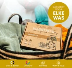 Wasmiddeldoekjes - Ongeparfumeerd Wasstrips 128 Wasbeurten – Wasmiddel Wasdoekjes - Natuurlijke Wasverzachter – Vegan – Zero Waste -Schoonmaakmiddelen Korting 1200x1131