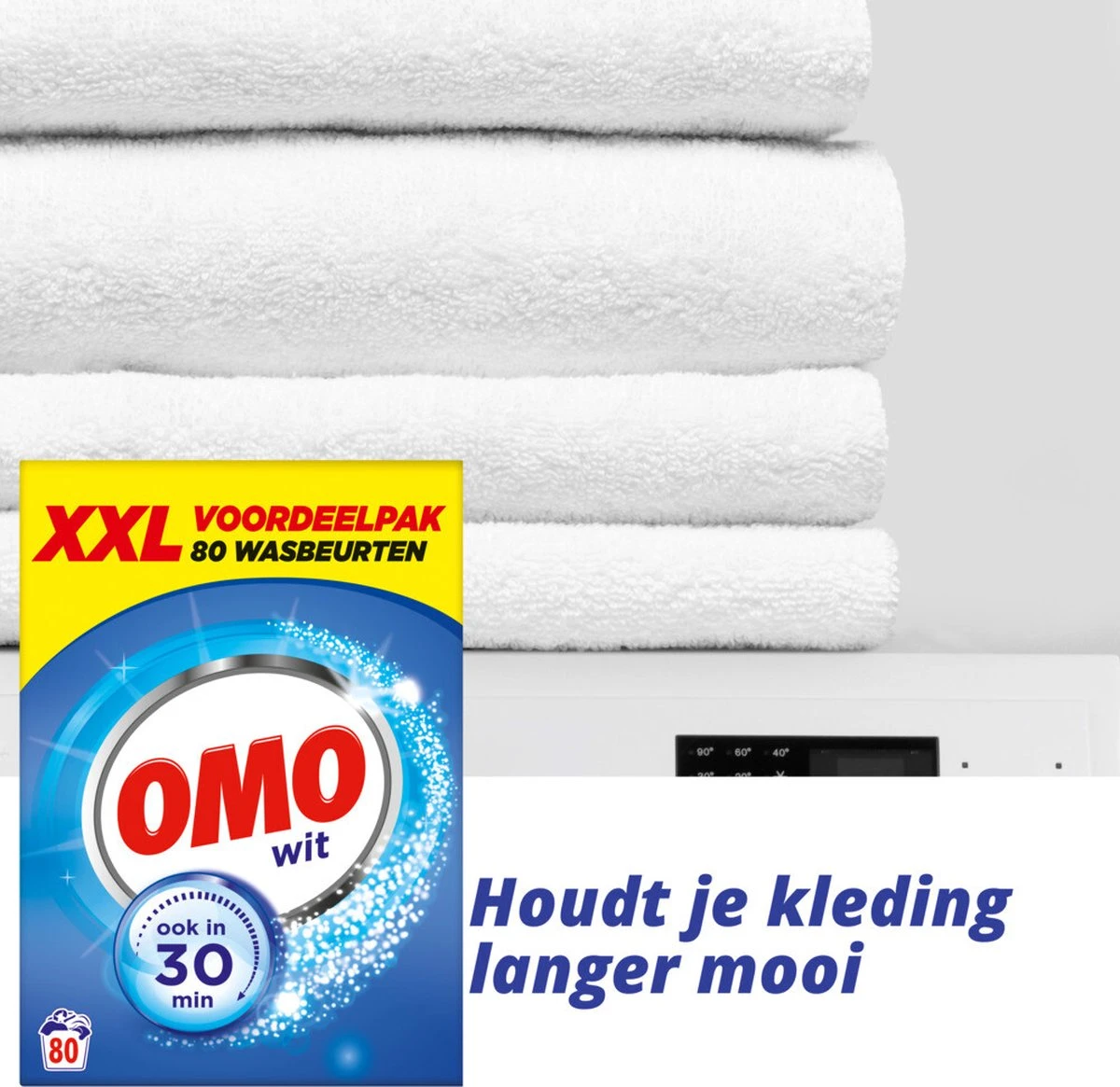 Omo Wit XXL Waspoeder 80 Wasbeurten 9 Omo Wit XXL Waspoeder 80 Wasbeurten - Afbeelding 9