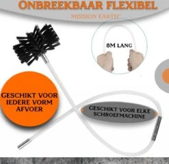 Schoorsteenveegset - 8 Meter - 2 Borstelkoppen - Professioneel - Schoorsteen Borstel - Veegkit - Haardset Voor Houtkachel - Flexibel - Schoorsteenveger - Pelletkachel Accessoires - Schoorsteen Reiniger - Geschikt Voor Boormachines -Schoonmaakmiddelen Korting 1200x1167 3
