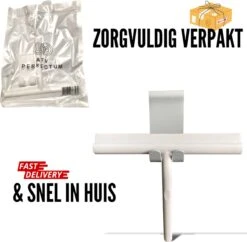 ATV PERFECTUM Douchewisser Wit Met Ophangsysteem - Raamwisser- Trekker Douche - Silicone - 21cm X 16cm - Badkamer Accessoires - Douchewisser -Schoonmaakmiddelen Korting 1200x1175 8