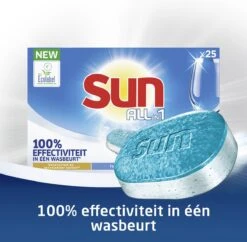 SUN® Sun All-in-1 Normaal Vaatwastabletten - 7 X 25 Tabletten - Voordeelverpakking -Schoonmaakmiddelen Korting 1200x1176 1