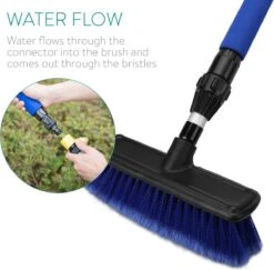 Navaris Telescopische Autowasborstel - Watergevoerde Wasborstel Voor Auto's En Ramen Met Uitschuifbare Lange Handgreep En Zachte Haren - Blauw -Schoonmaakmiddelen Korting 1200x1182 7