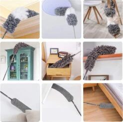 ForDig 7-Delige Plumeau Set - Duster Met Telescoopsteel Uitschuifbaar Tot 250 Cm - Inclusief Ragebol / Voegenborstel / Microvezel Doek / Chenille Borstel - Wasbaar - 360 Graden Draaibaar 12 ForDig 7-Delige Plumeau Set - Duster Met Telescoopsteel Uitschuifbaar Tot 250 Cm - Inclusief Ragebol / Voegenborstel / Microvezel Doek / Chenille Borstel - Wasbaar - 360 Graden Draaibaar -Schoonmaakmiddelen Korting 1200x1184 15