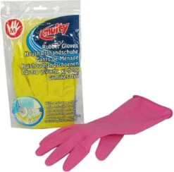 Multy Luxe Huishoudhandschoenen Maat M - Natuurlatex Met Katoenen Vlokvoering - Anti Slip - Rubberen Handschoenen - Waterdicht - Natuurlijk Latex - Maat M -Schoonmaakmiddelen Korting 1200x1185 7